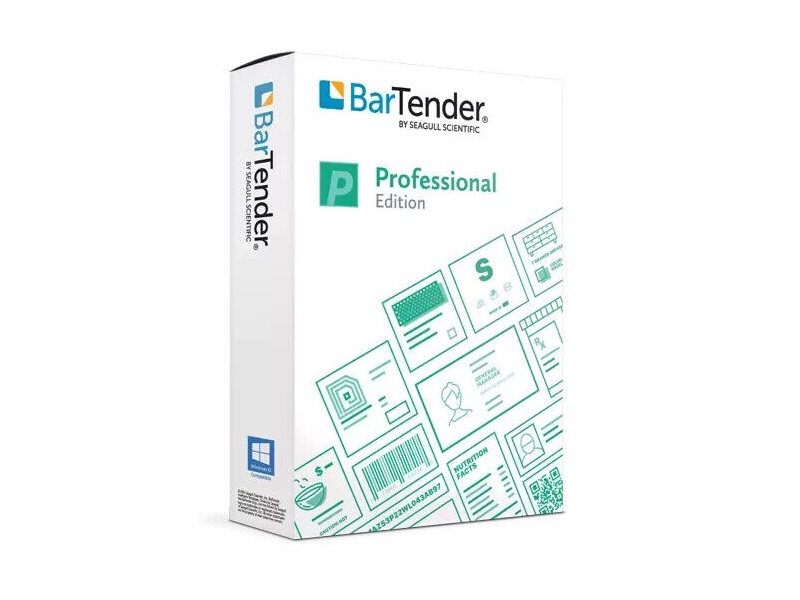BarTender Professional: Application License + 2 Printer